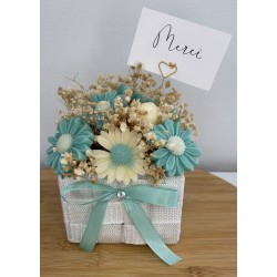 Bouquet de fondant parfumé air frais (panière blanche)